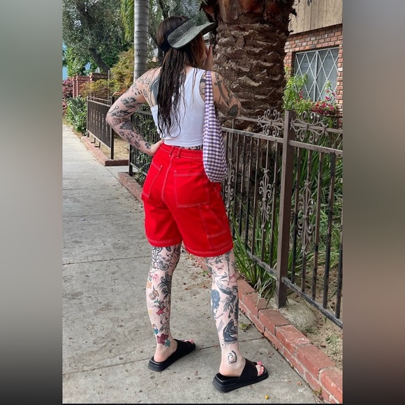 Big Bud Press carpenter shorts mustang red - Picture 5 of 5